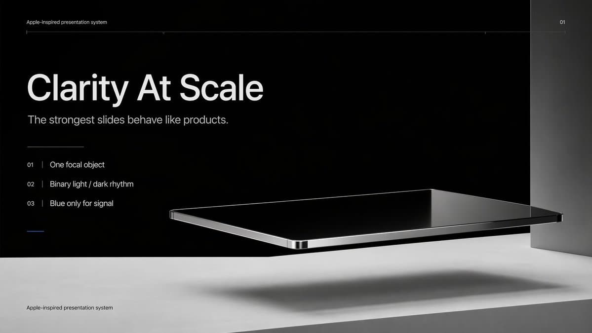 Apple-Style Minimal Presentation Cover preview image 1