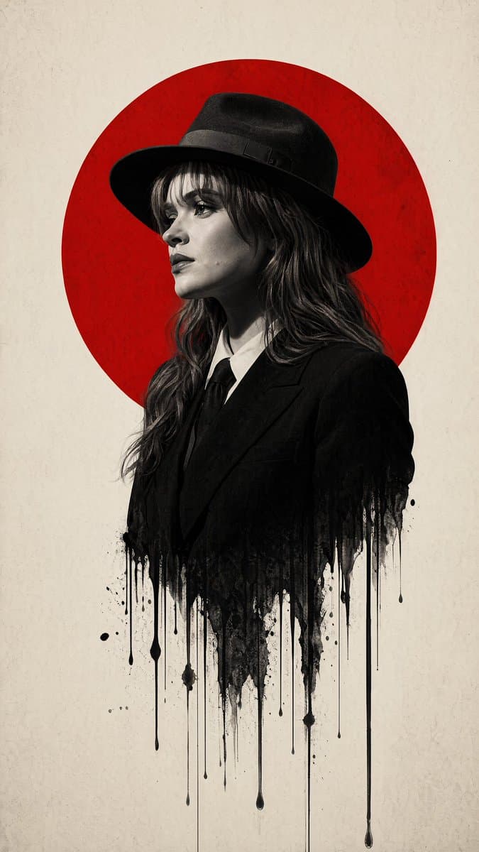 Minimalist Film Noir Poster preview image 2