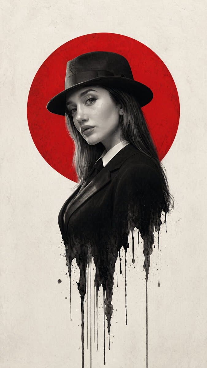 Minimalist Film Noir Poster preview image 3