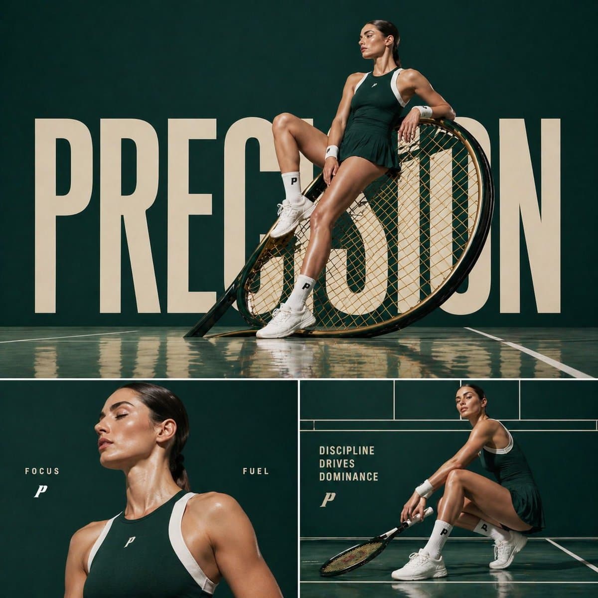 Cinematic sports fashion collage prompt preview image 1