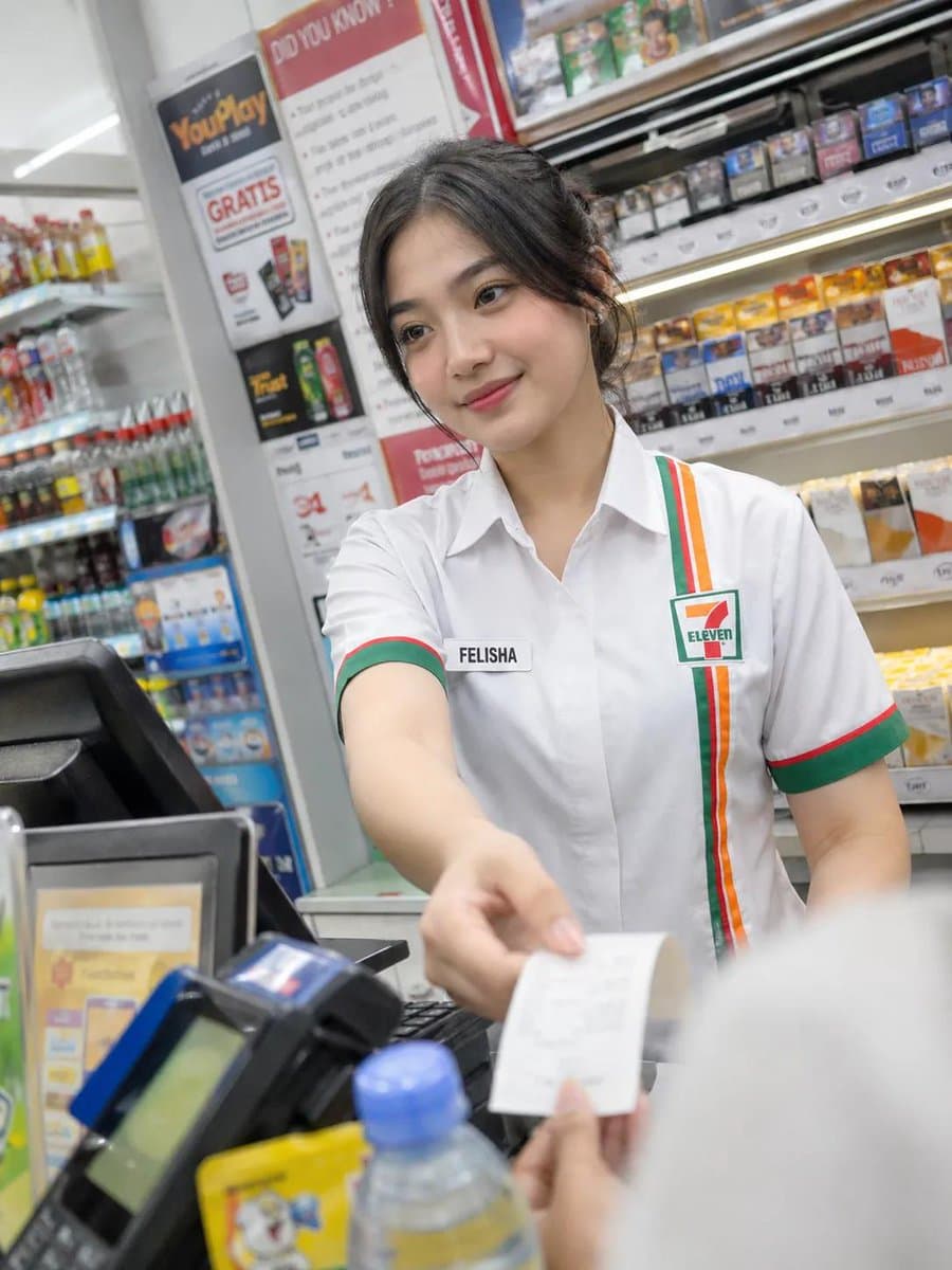 Candid Convenience Store Cashier preview image 2
