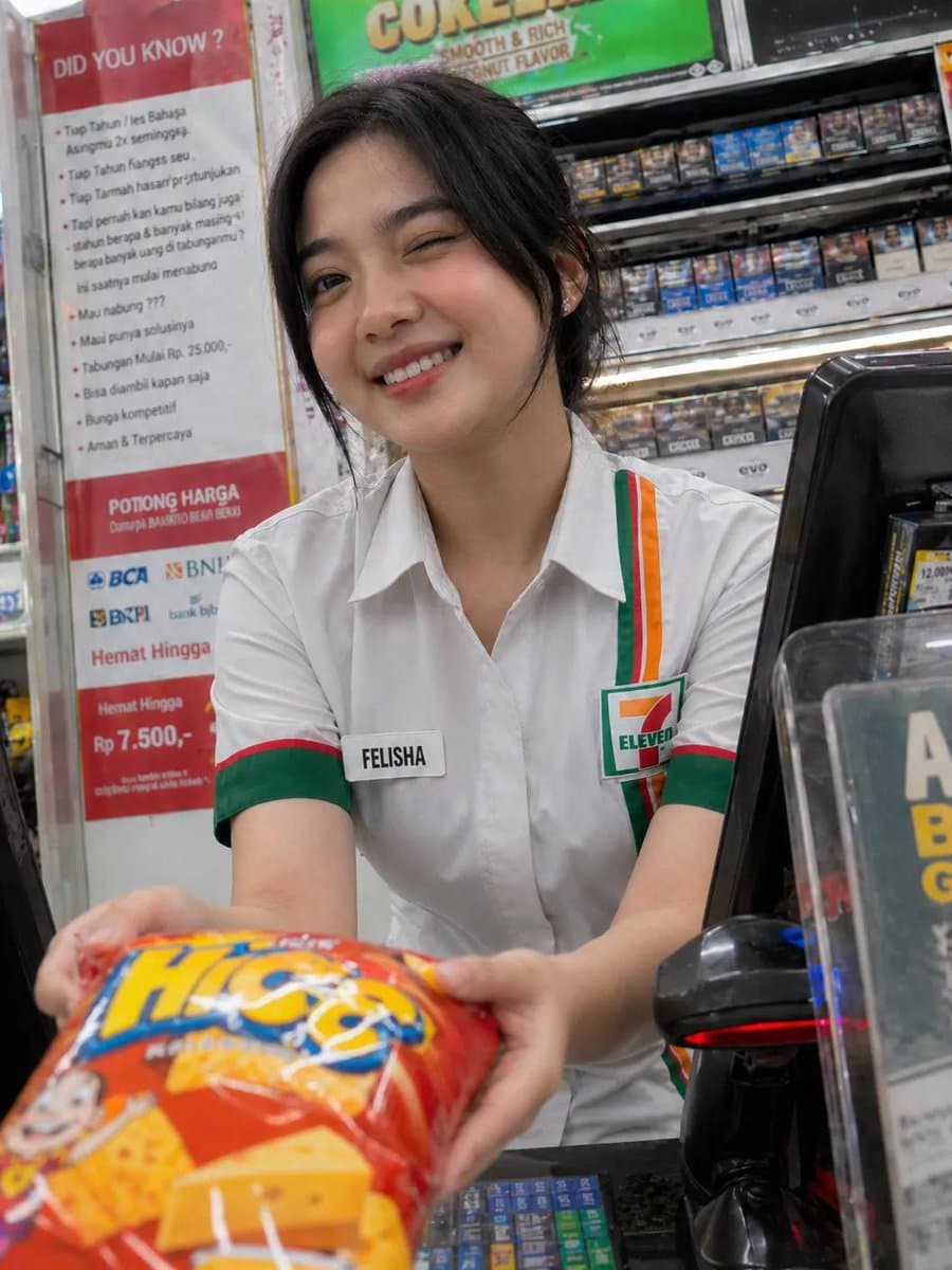 Candid Convenience Store Cashier preview image 3