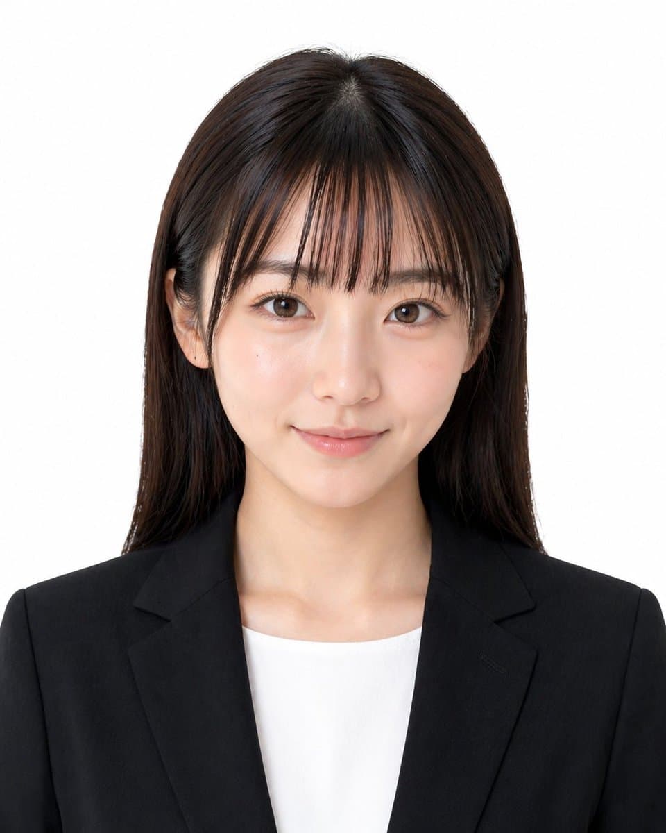 Formal Japanese ID Photo Portrait preview image 1