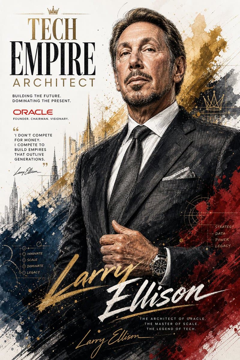 Luxury Business Leader Ink Portrait preview image 2