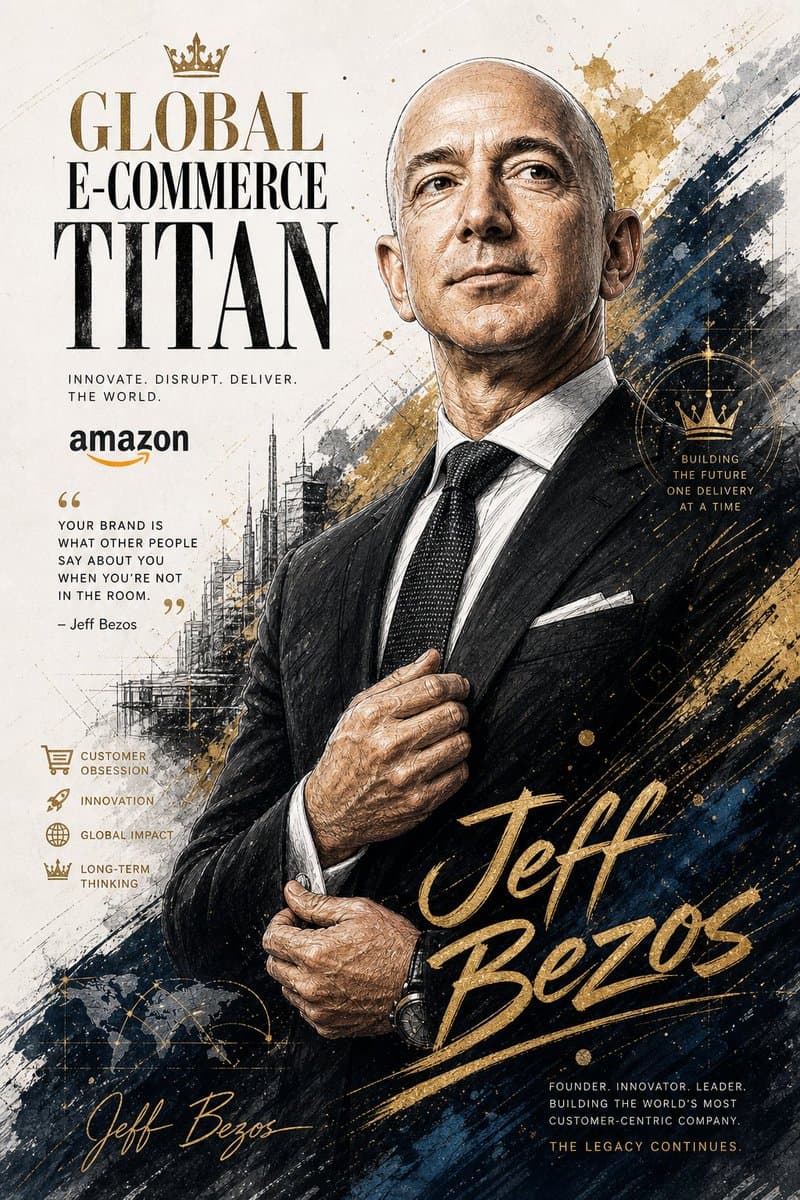 Luxury Business Leader Ink Portrait preview image 3