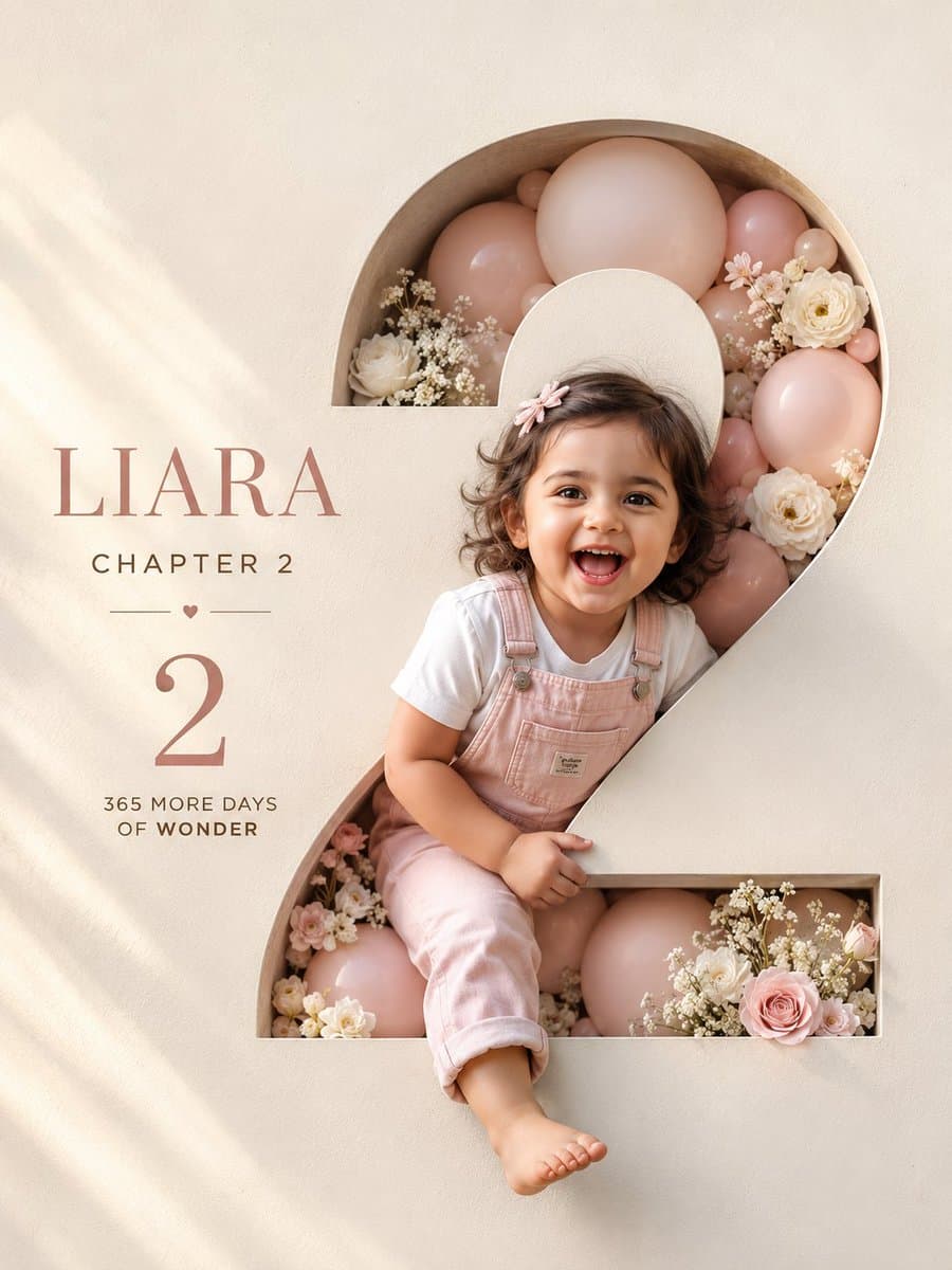 Luxury 3D Birthday Poster preview image 1