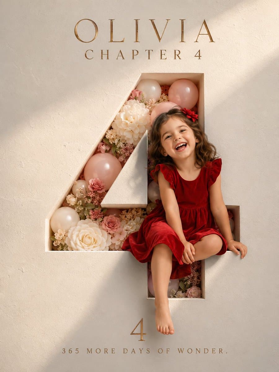 Luxury 3D Birthday Poster preview image 3