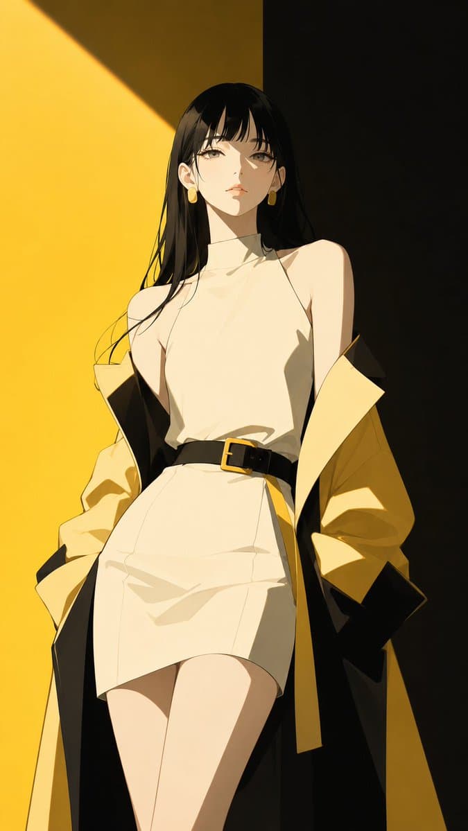 Black and Yellow Fashion Editorial preview image 3