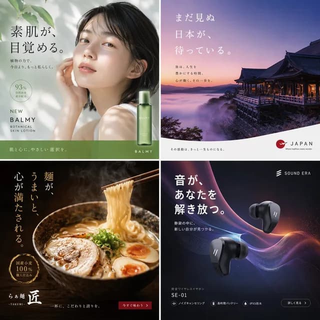 2x2 Japanese Advertisement Grid preview image 1