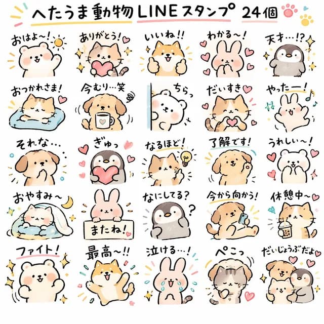 Quirky Animal Sticker Set preview image 1