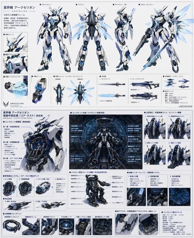 Mecha Protagonist Design preview image 1