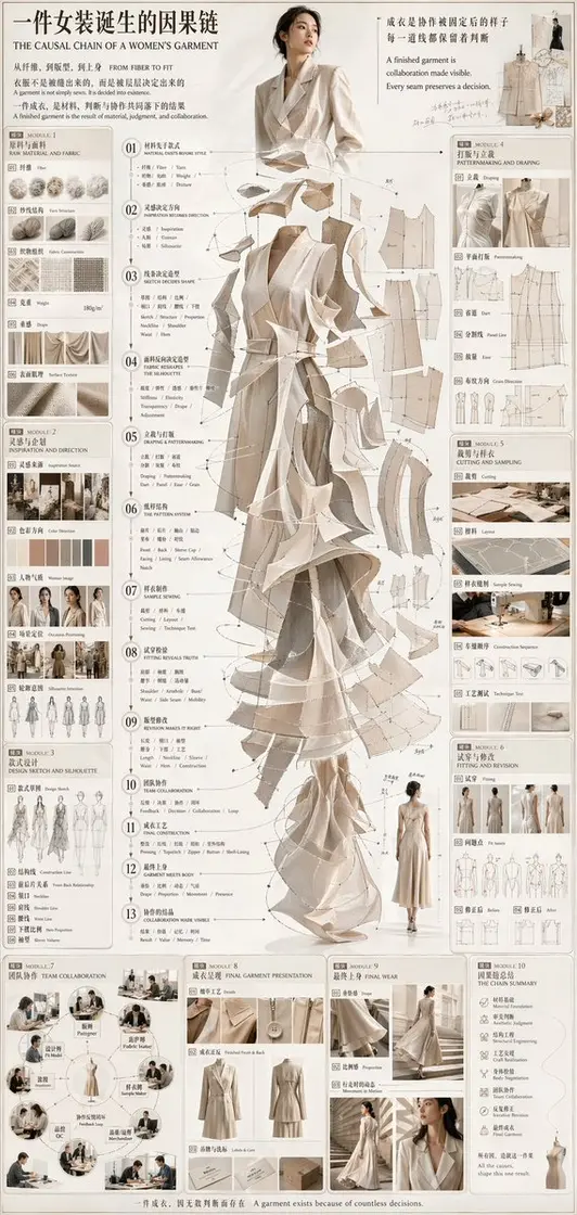 Couture Garment Process Infographic preview image 1