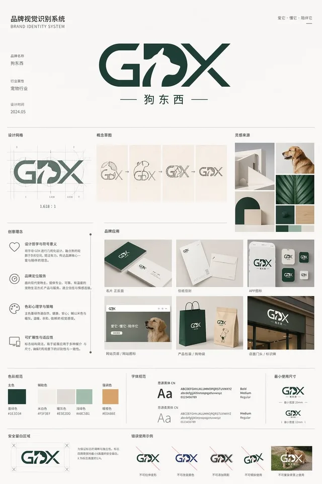 Pet Brand Identity System Board preview image 1