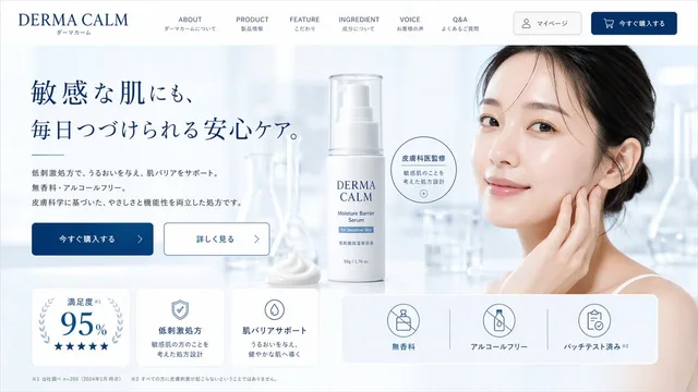 Skincare Landing Page Mockup preview image 1