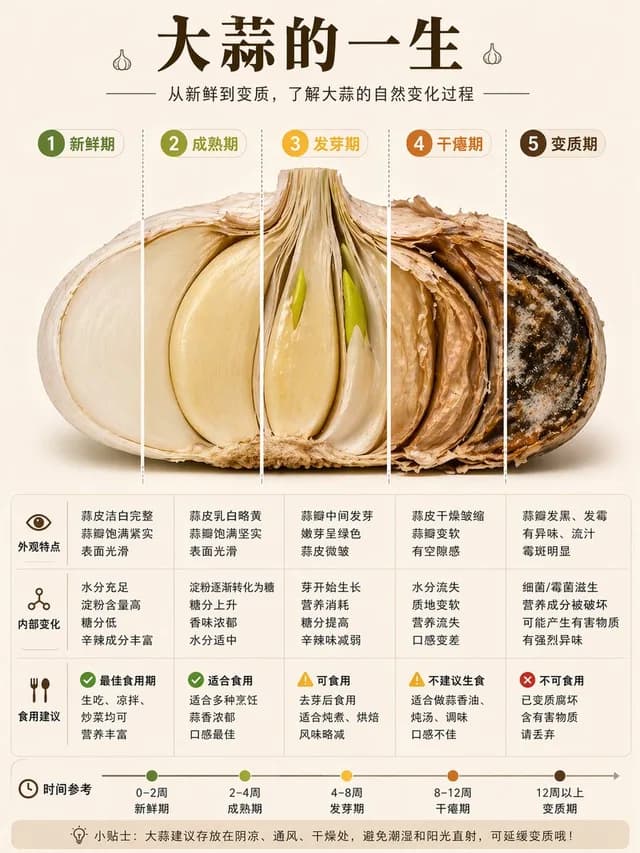 Garlic Life Cycle Infographic preview image 1