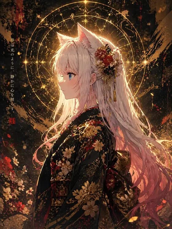 Fox Spirit Kimono Portrait preview image 1