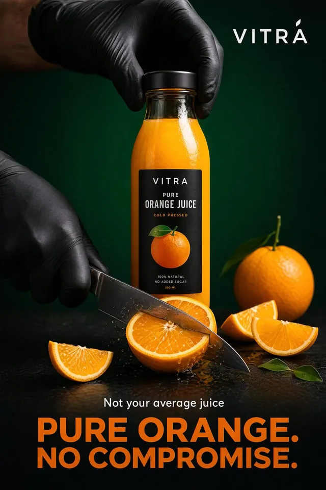 Premium Beverage Commercial Poster preview image 1