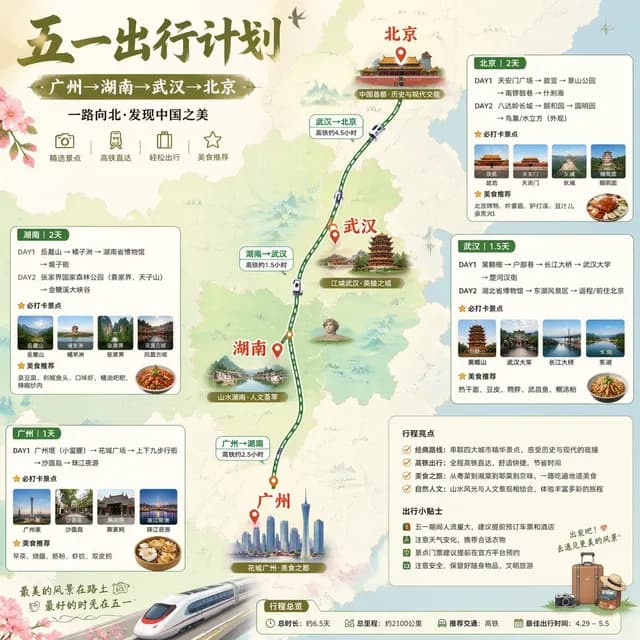 China May Day Rail Travel Infographic preview image 1