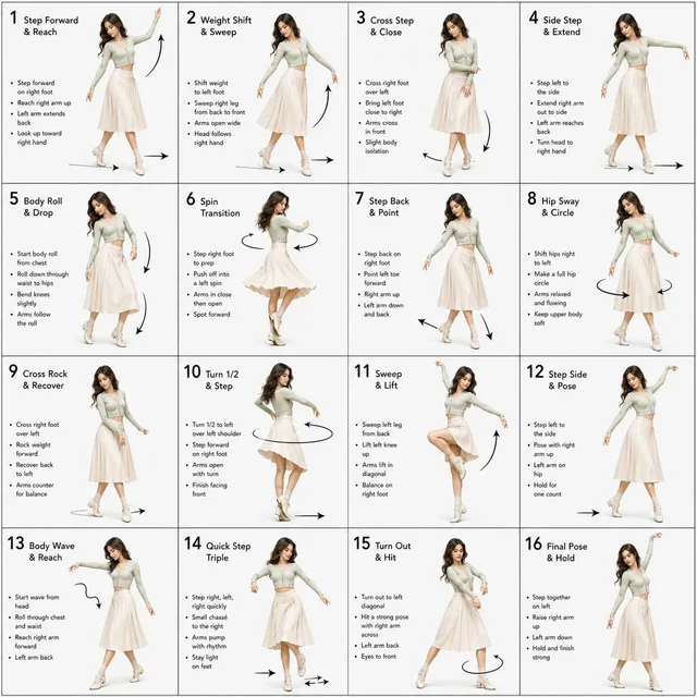 Dance Choreography Instruction Sheet Prompt preview image 1