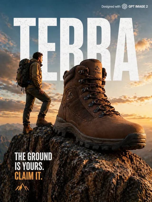 Epic Outdoor Footwear Ad preview image 1