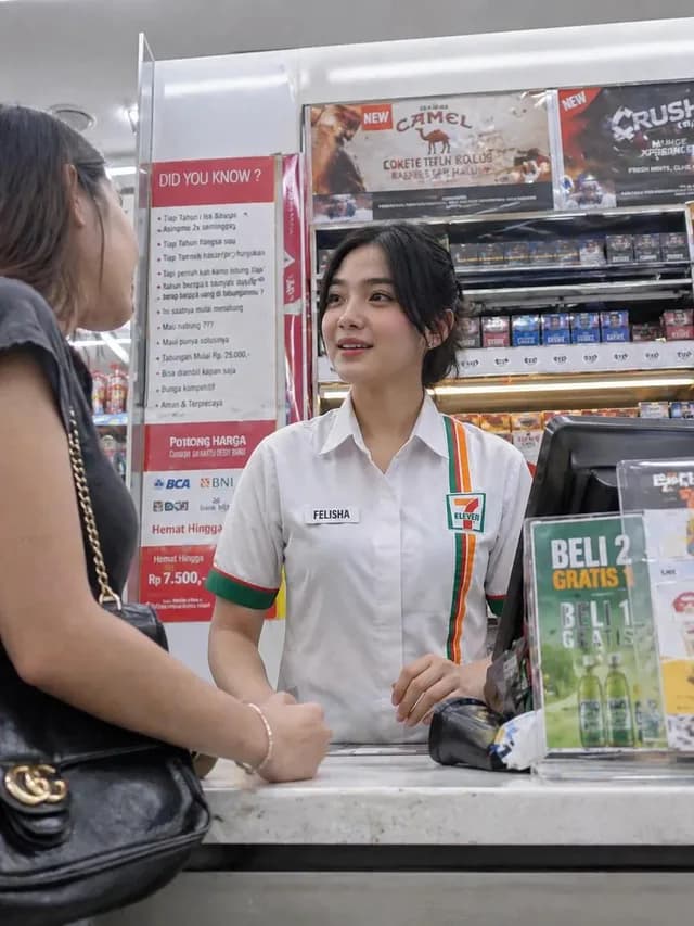 Candid Convenience Store Cashier preview image 1