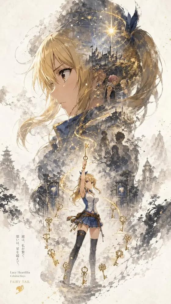 Double Exposure Character Poster Prompt preview image 1