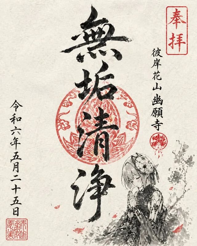 Goshuin Style Character Illustration preview image 1