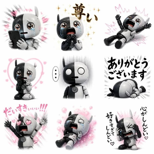 Fan Reaction Sticker Set preview image 1