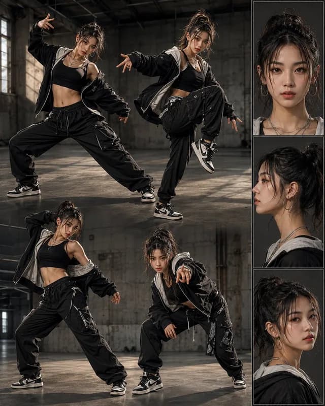 Street Dance Character Design Layout preview image 1