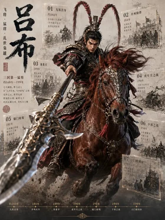 Lü Bu Historical Warrior Poster preview image 1
