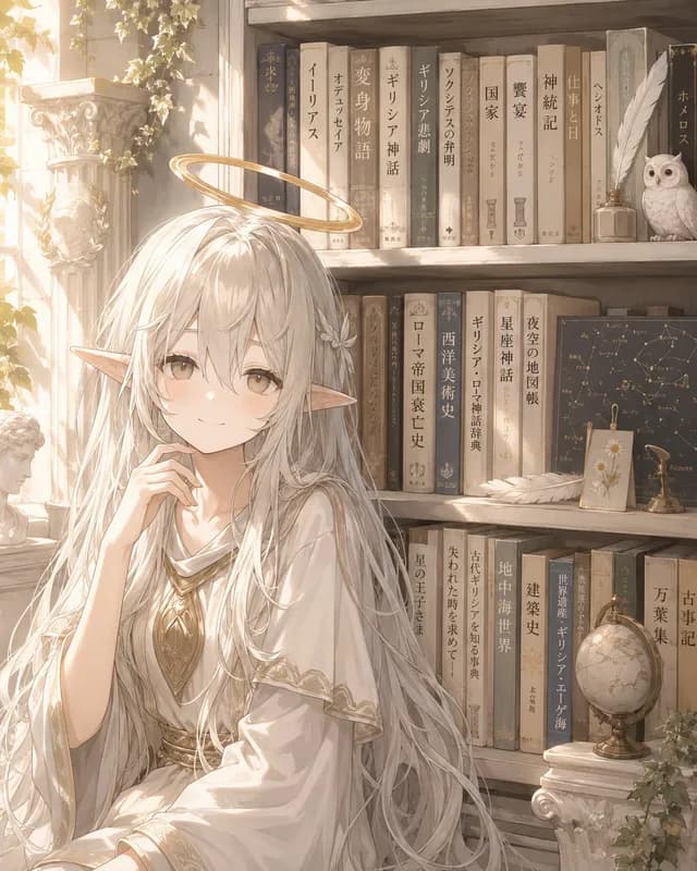 Faceless Elf Angel Library preview image 1