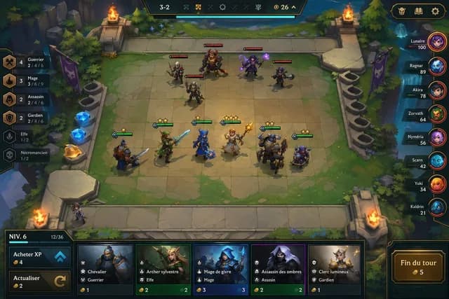 Fantasy Auto-Battler Gameplay UI preview image 1