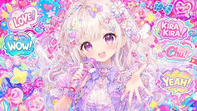 Maximalist Kawaii Angel Sticker Collage preview image 1