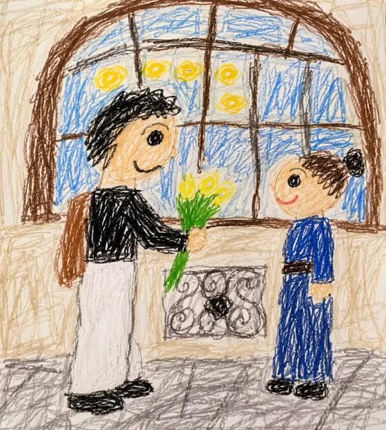 Toddler Crayon Drawing Transformation preview image 1