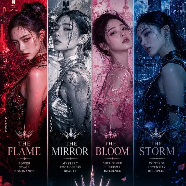 K-Pop Girl Group Comeback Concept preview image 1