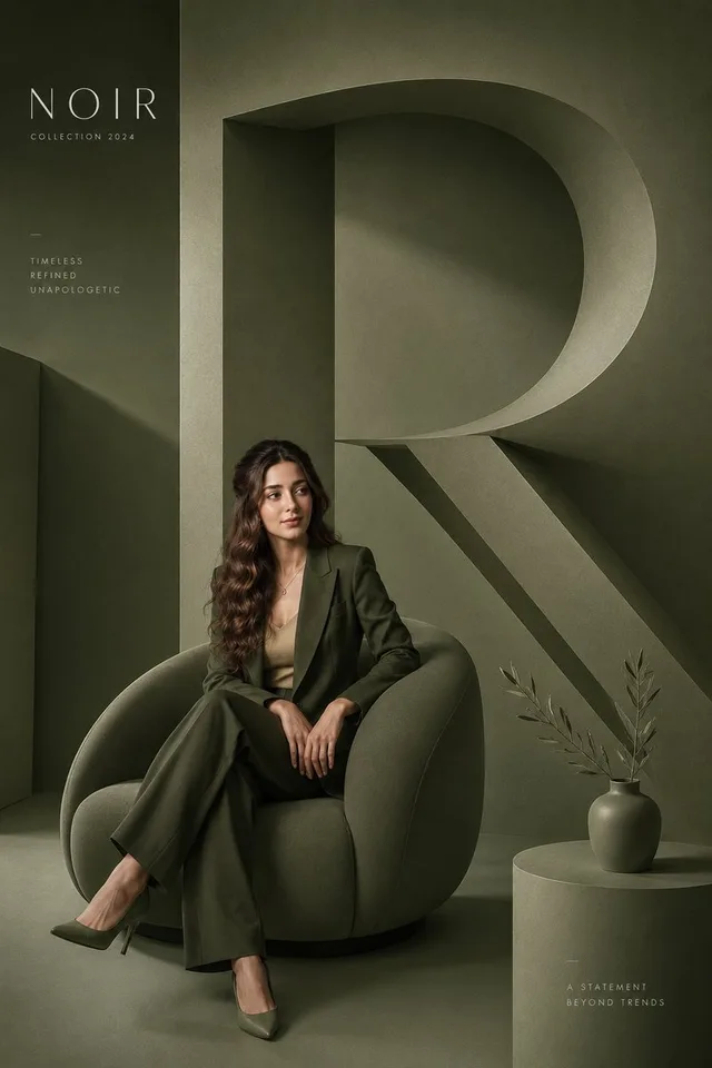 Minimalist Fashion Editorial Poster preview image 1