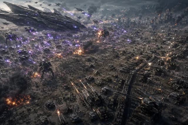 Aerial Sci-Fi Invasion Battlefield preview image 1