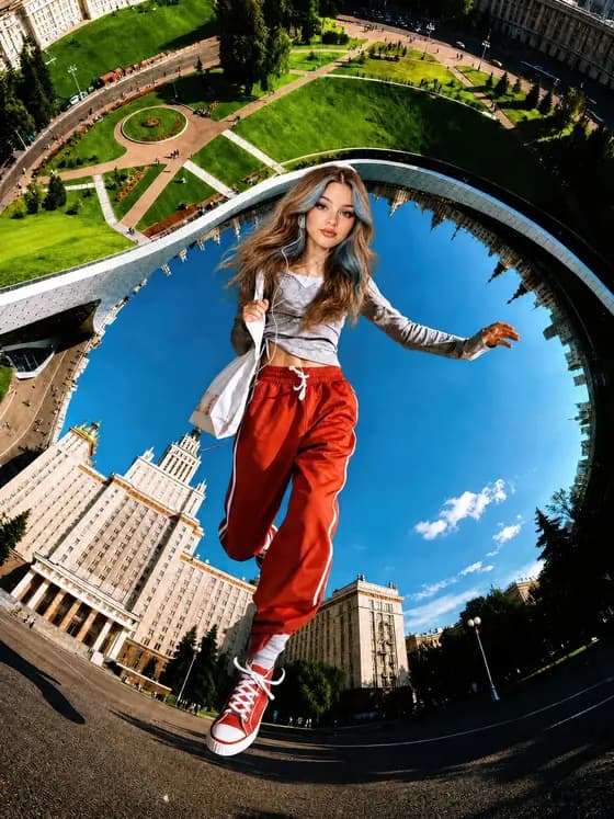 Surreal Fisheye Stadium Portrait preview image 1