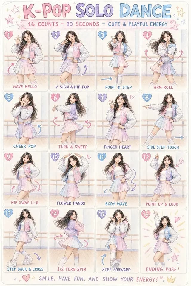 K-pop Dance Choreography Infographic preview image 1