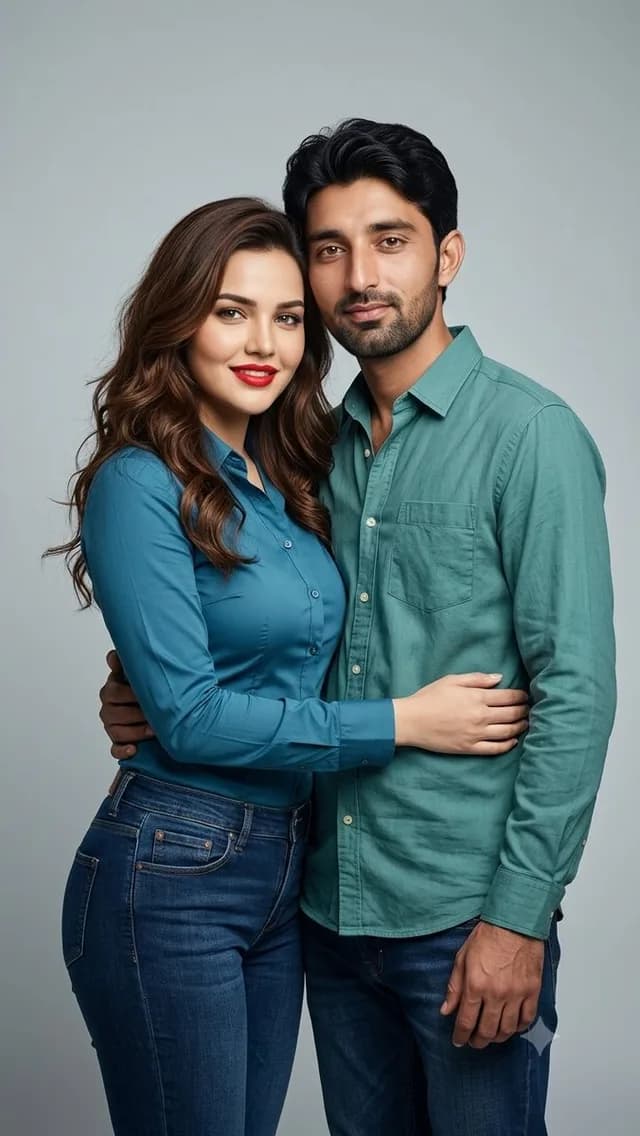 Professional Studio Couple Photoshoot preview image 1