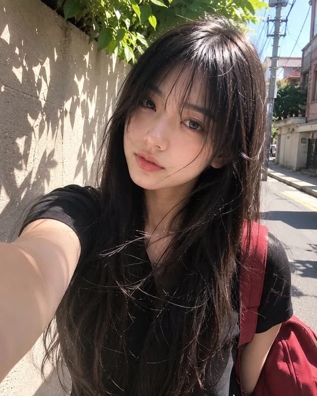 Japanese Girl Candid Portrait preview image 1