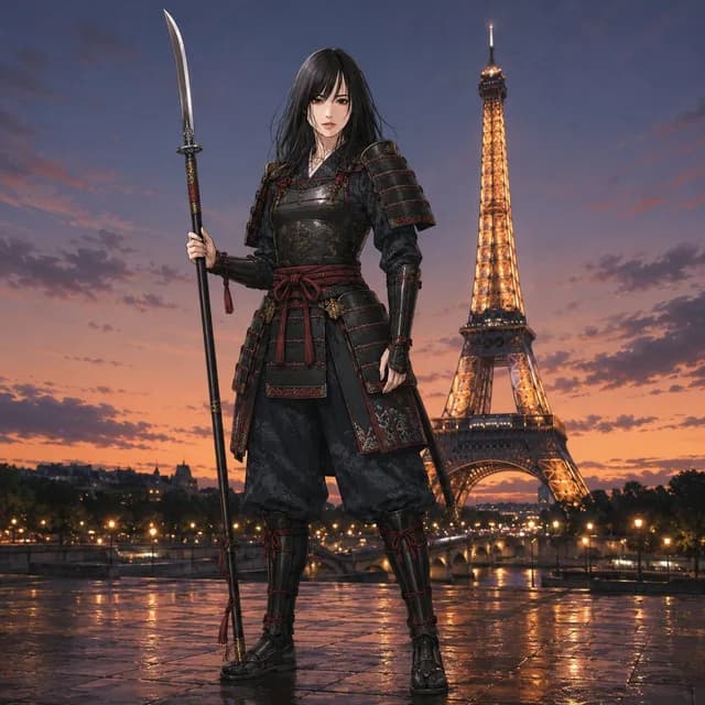 Samurai Cosplay Landmark Portrait Generator preview image 1