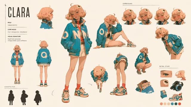 Cinematic Character Identity Board preview image 1