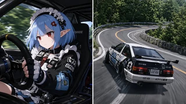 Split Screen Racing Game Driver View preview image 1