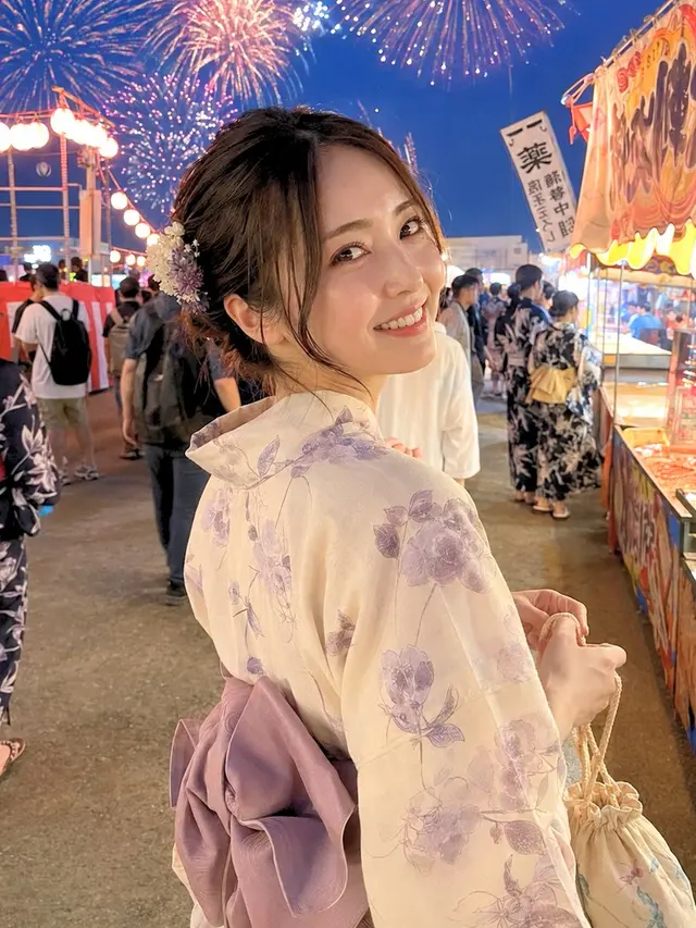 Japanese Fireworks Festival Yukata Portrait - 1 preview image 1