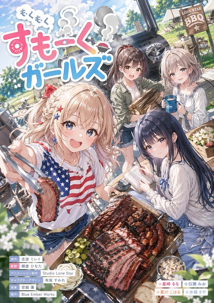 动漫烧烤女孩主视觉 preview image 1