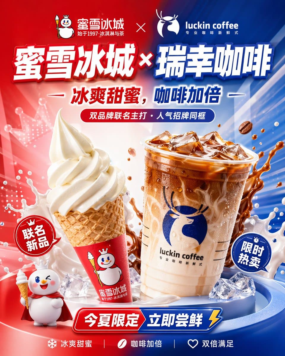 中国联名夏日饮品海报 preview image 1