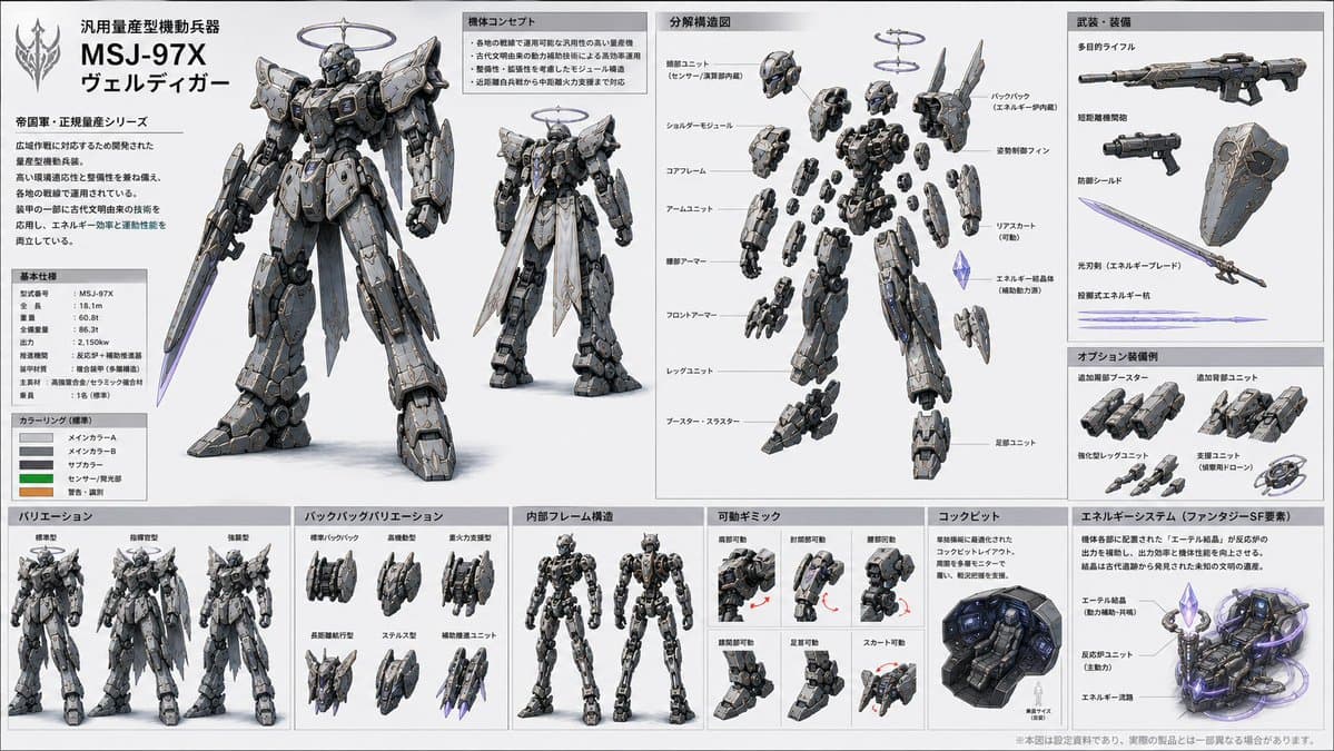 日本奇幻科幻机甲设计表 preview image 1