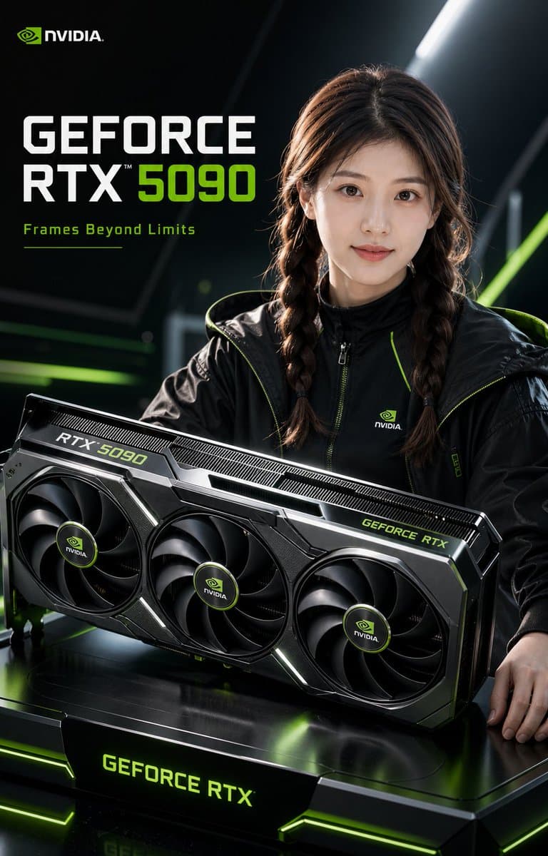 NVIDIA RTX 5090 广告海报 preview image 1