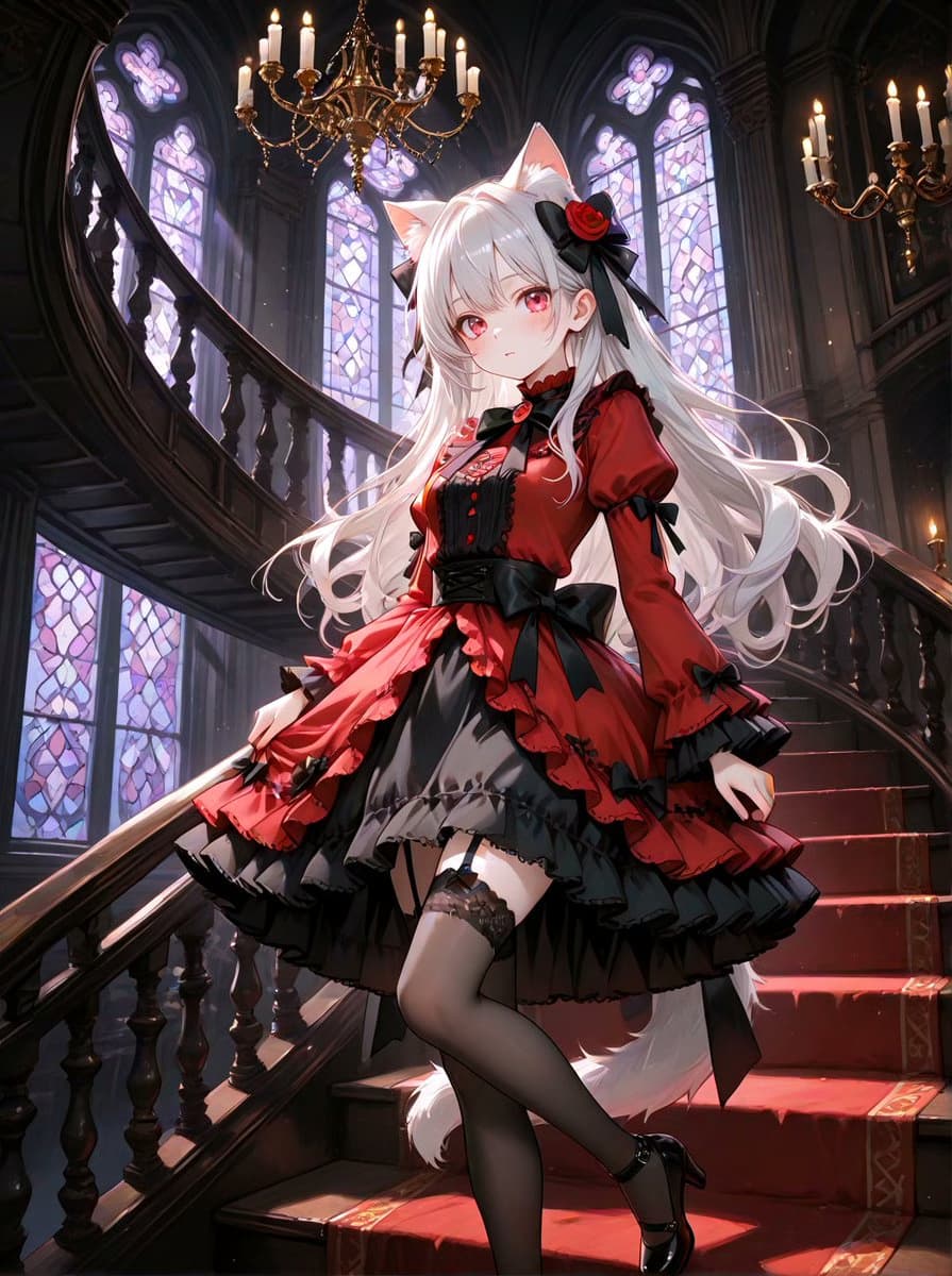 Gothic Cat-Eared Noble Girl - 1 preview image 5